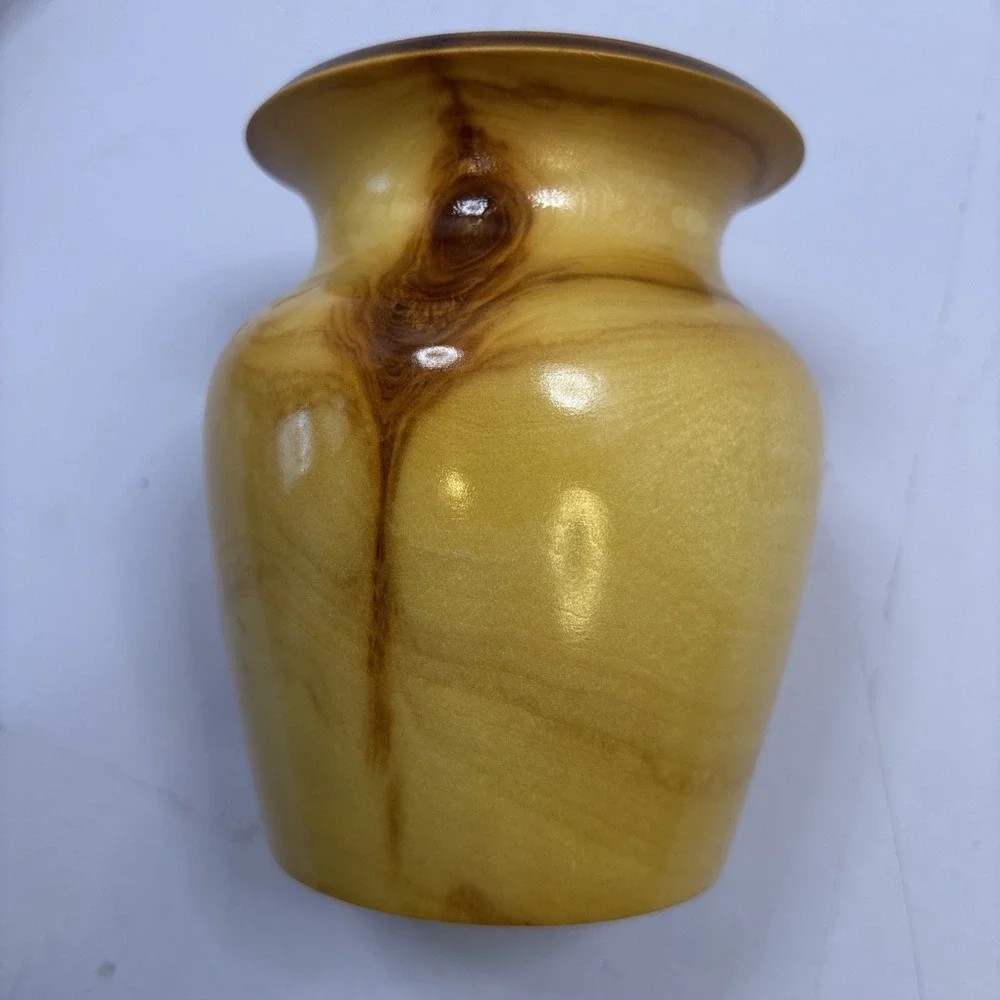The Aspen Company Colorado Aspen Wood Vases Set of 2 Signed‎ Michelle Kay 2005